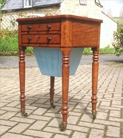 Oak and rosewood antique sewing table2.jpg